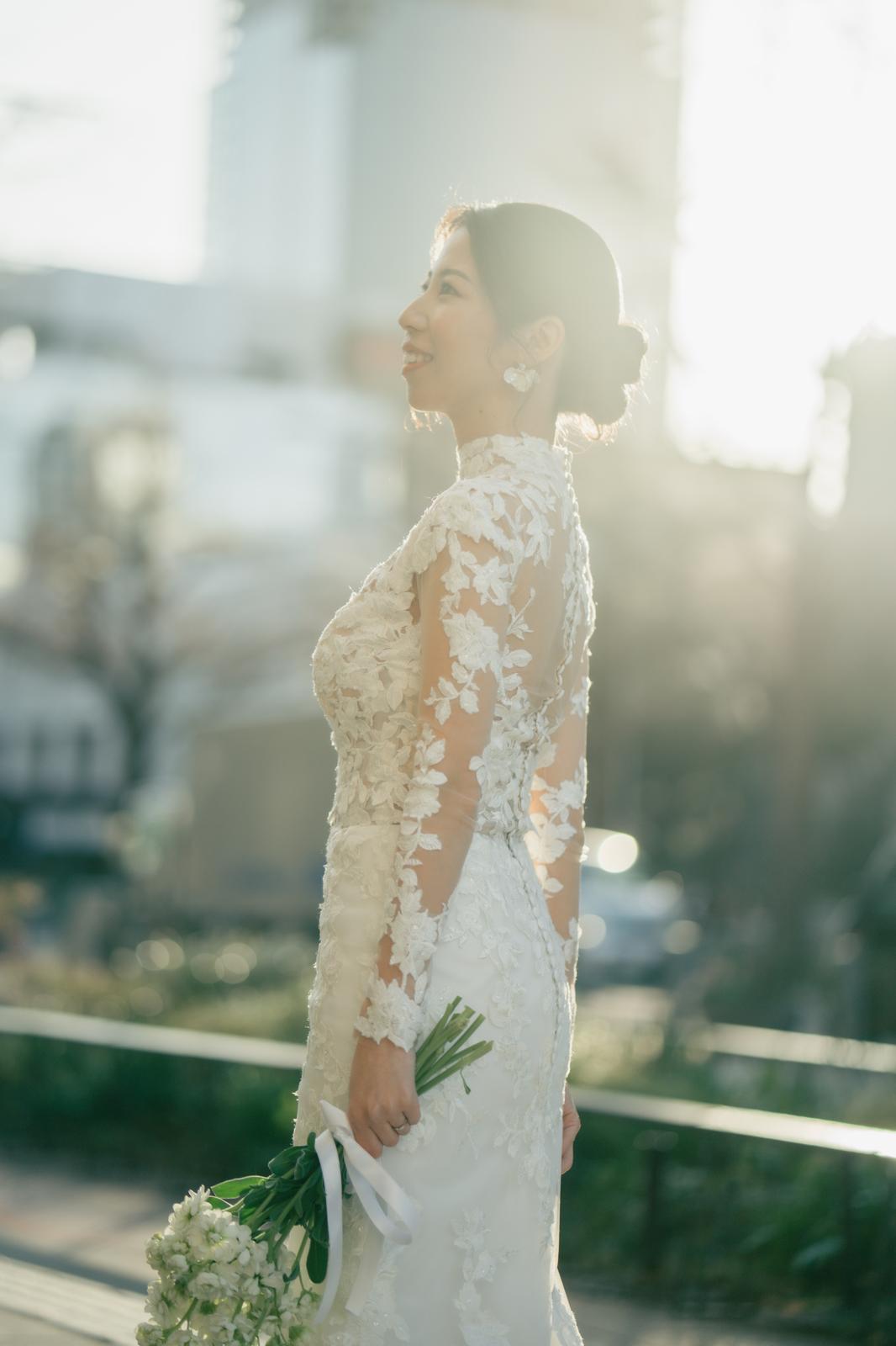 Sleek & Regal: Miho’s Custom Convertible Gown
