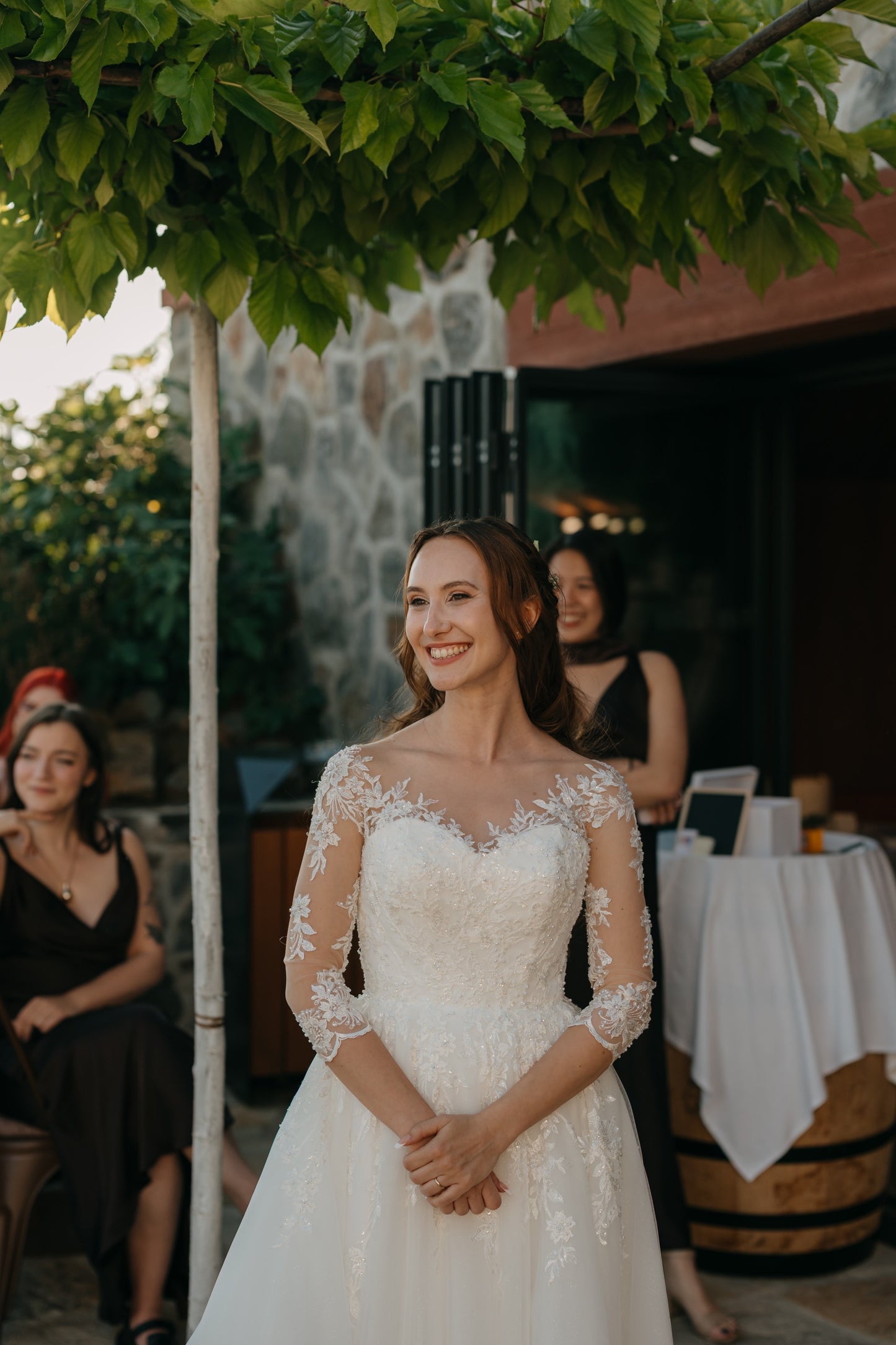 Barbora’s Classic Long-Sleeve Gown | Bride from Czech Republic