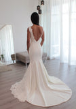 custom made minimalist wedding dress Malaysia