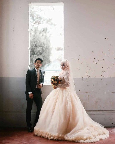 Dress outlet wedding muslimah