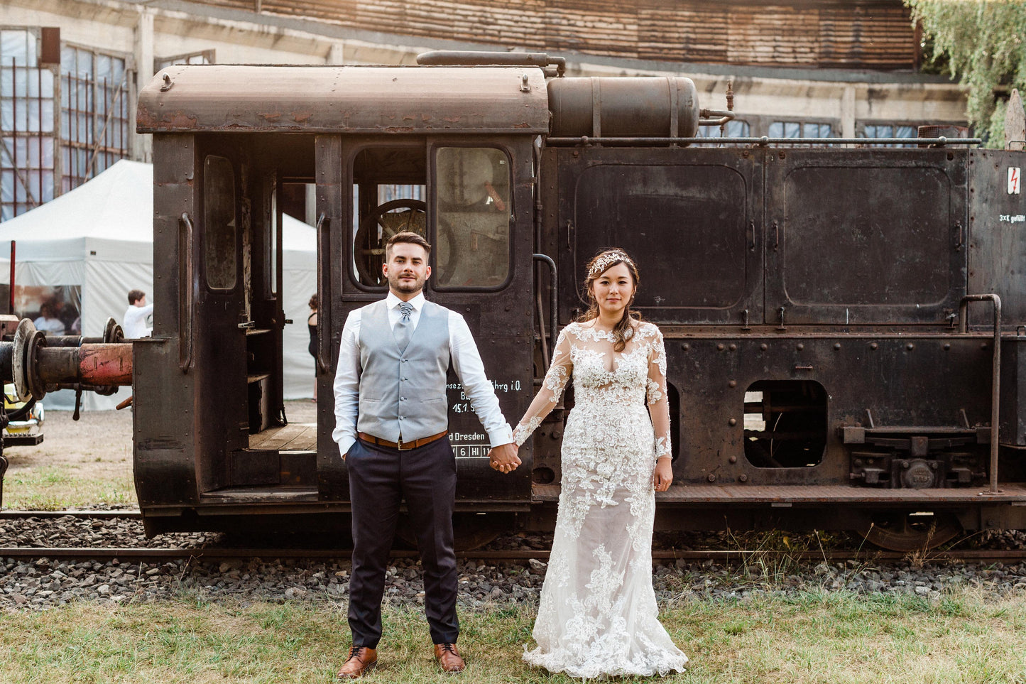 sheer wedding dress