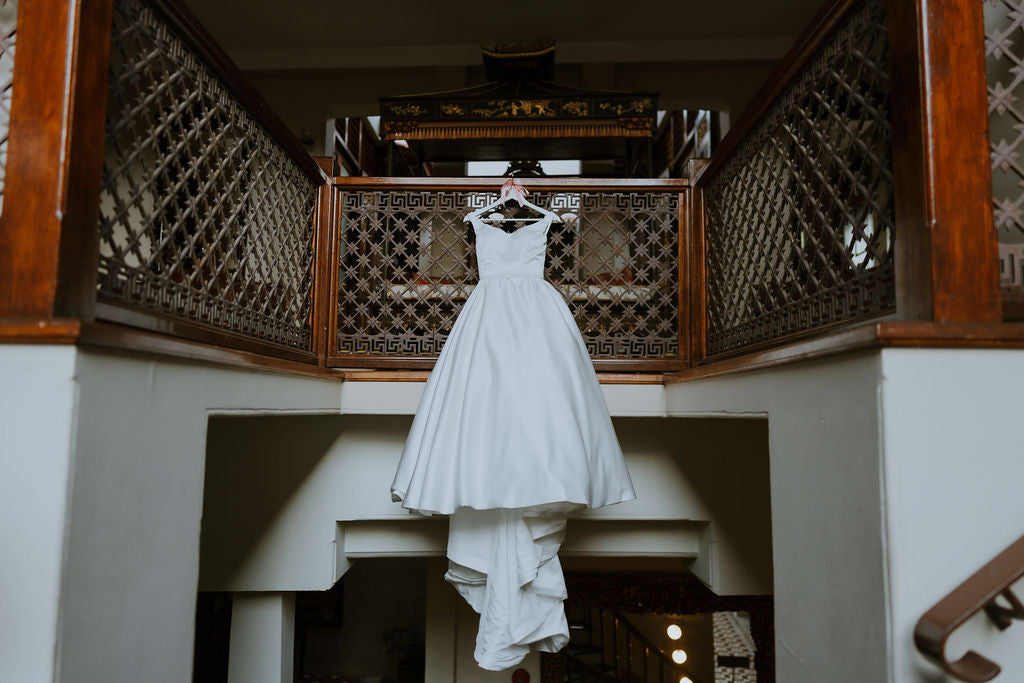 Bride Cavyan — 2-Piece Gown with Convertible Lace & Satin Tops