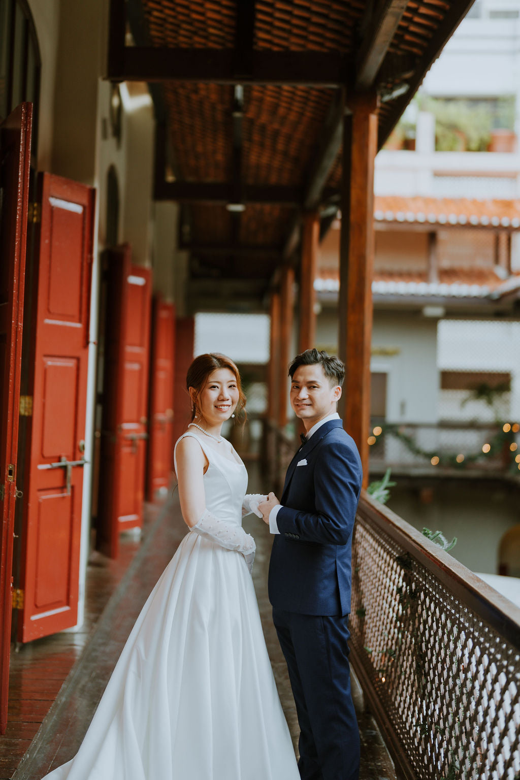Bride Cavyan — 2-Piece Gown with Convertible Lace & Satin Tops
