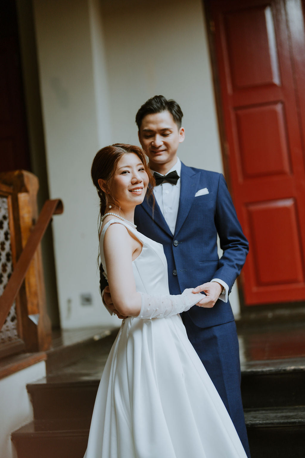 Bride Cavyan — 2-Piece Gown with Convertible Lace & Satin Tops