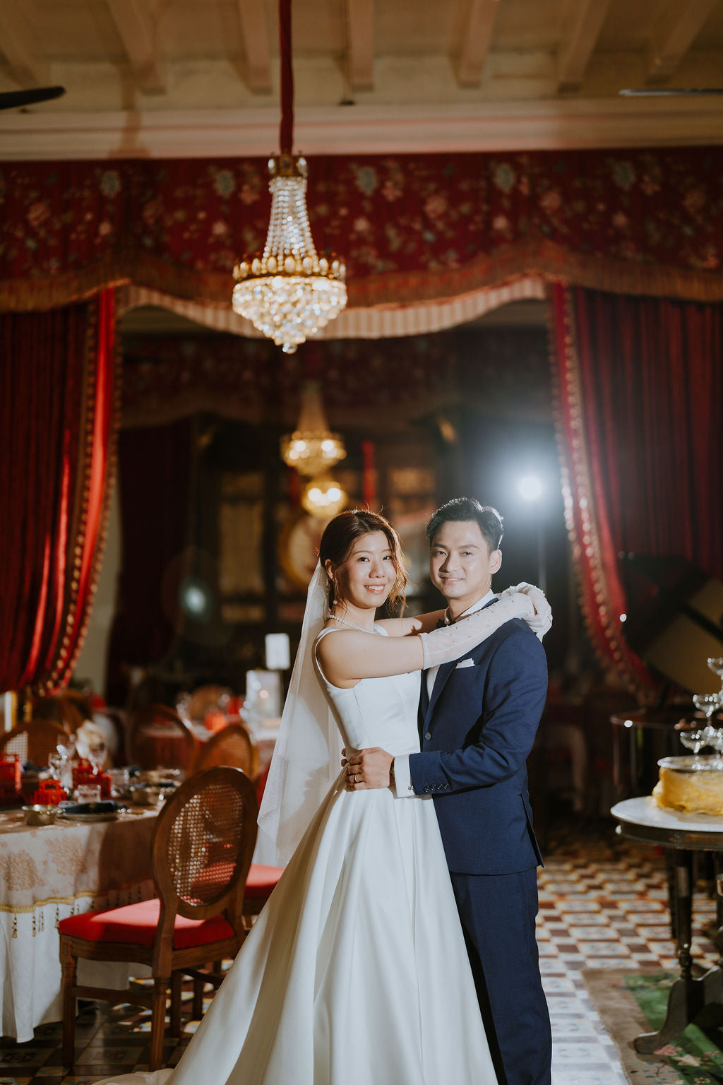 Bride Cavyan — 2-Piece Gown with Convertible Lace & Satin Tops