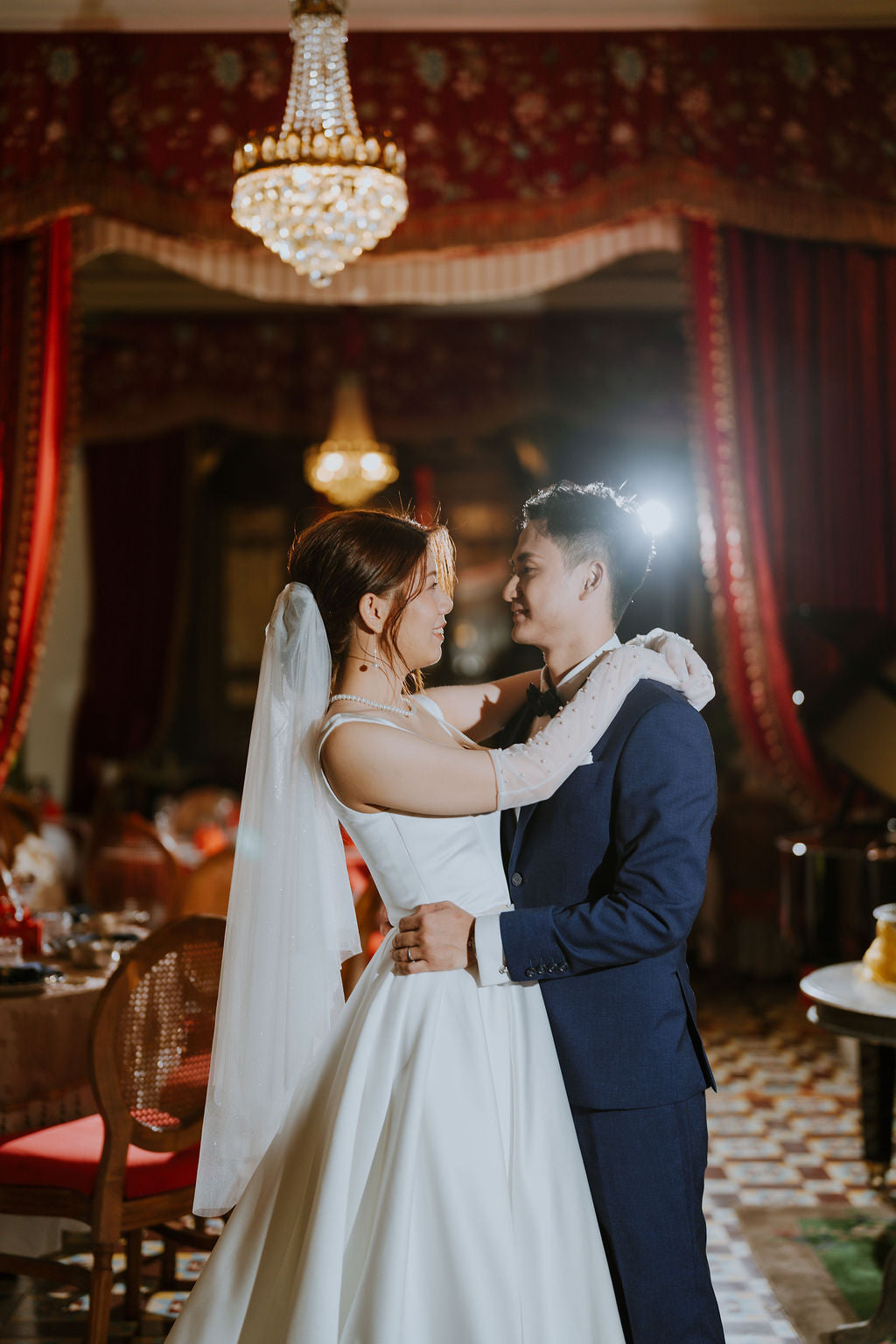 Bride Cavyan — 2-Piece Gown with Convertible Lace & Satin Tops