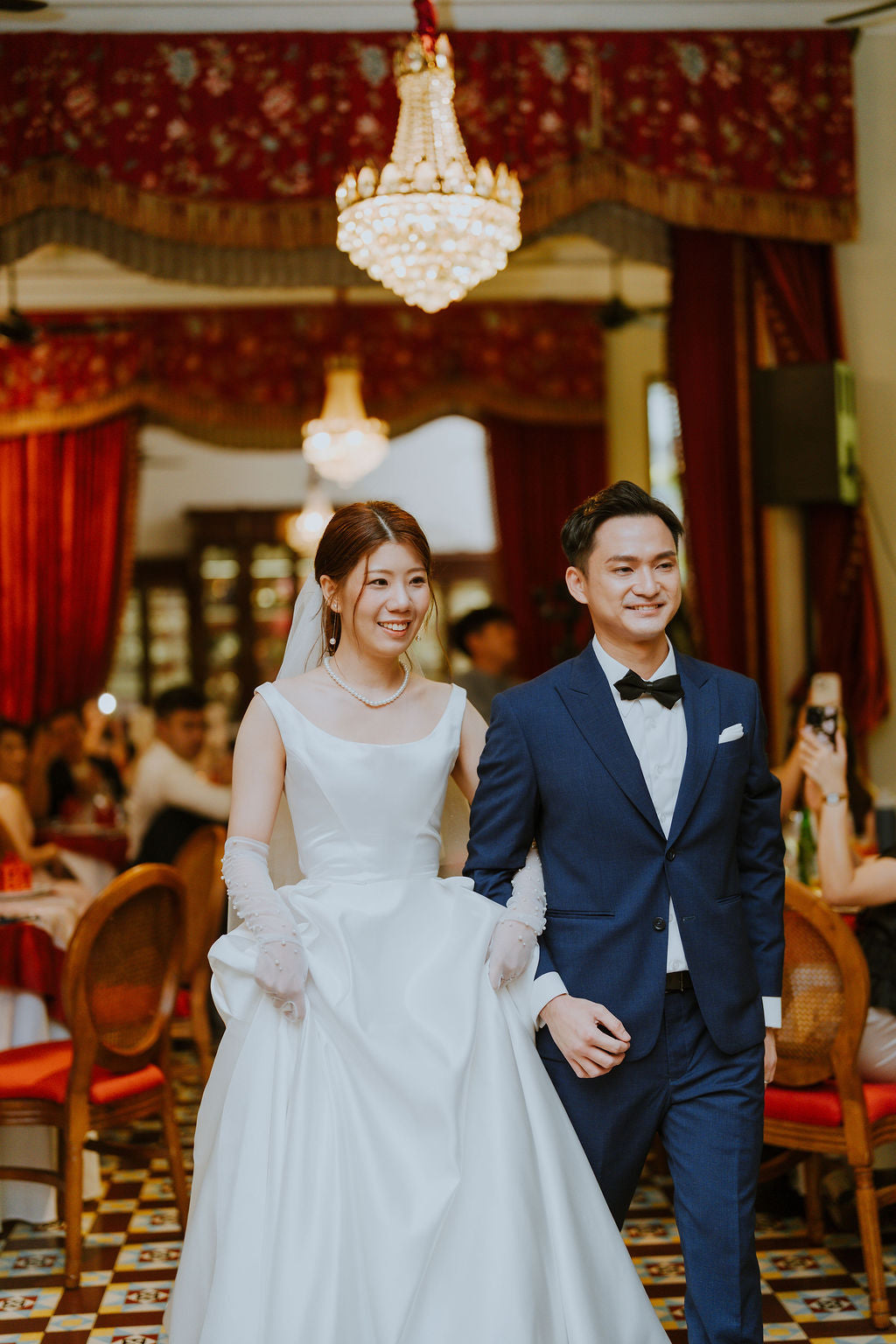 Bride Cavyan — 2-Piece Gown with Convertible Lace & Satin Tops