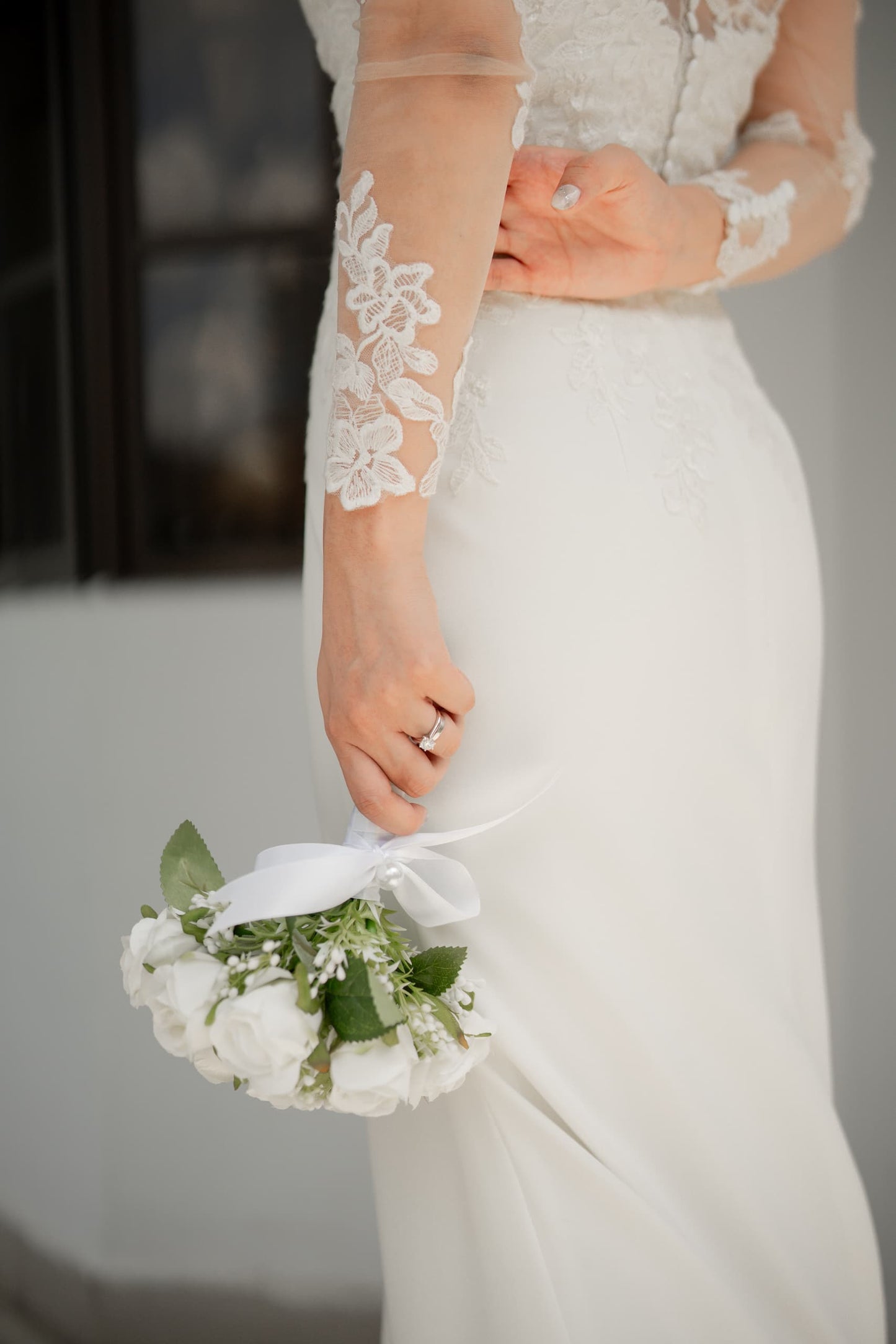Bride Jayne — 2-in-1 Strapless Gown with Detachable Sleeves