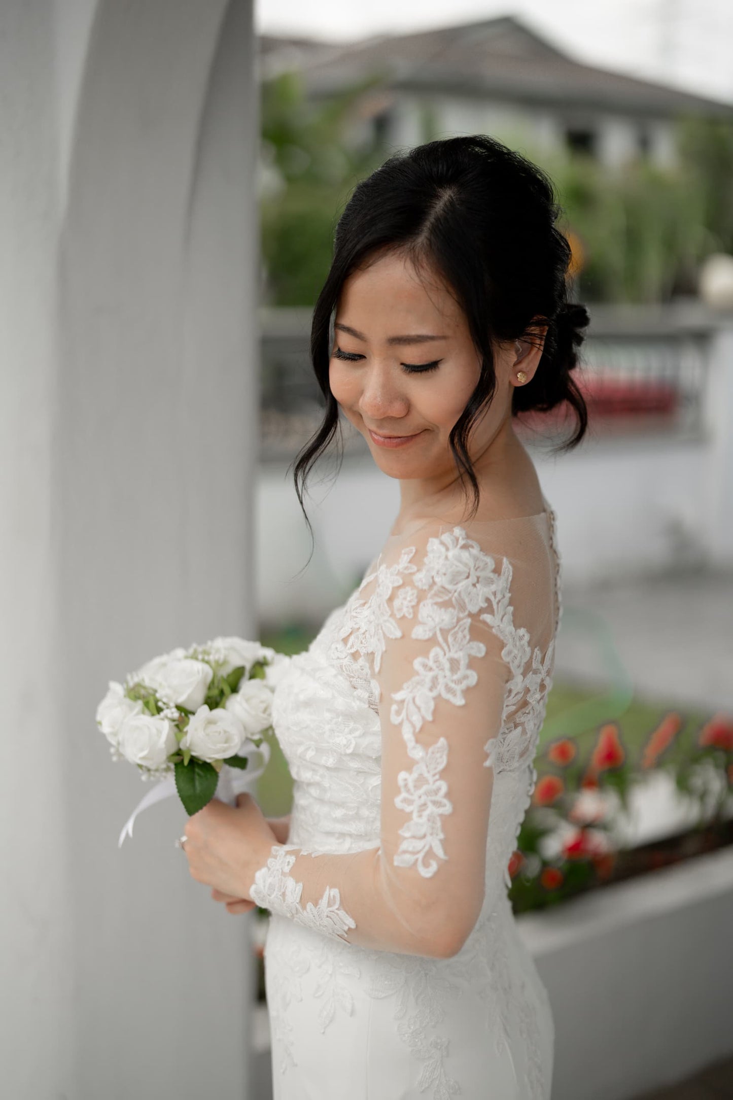 Bride Jayne — 2-in-1 Strapless Gown with Detachable Sleeves