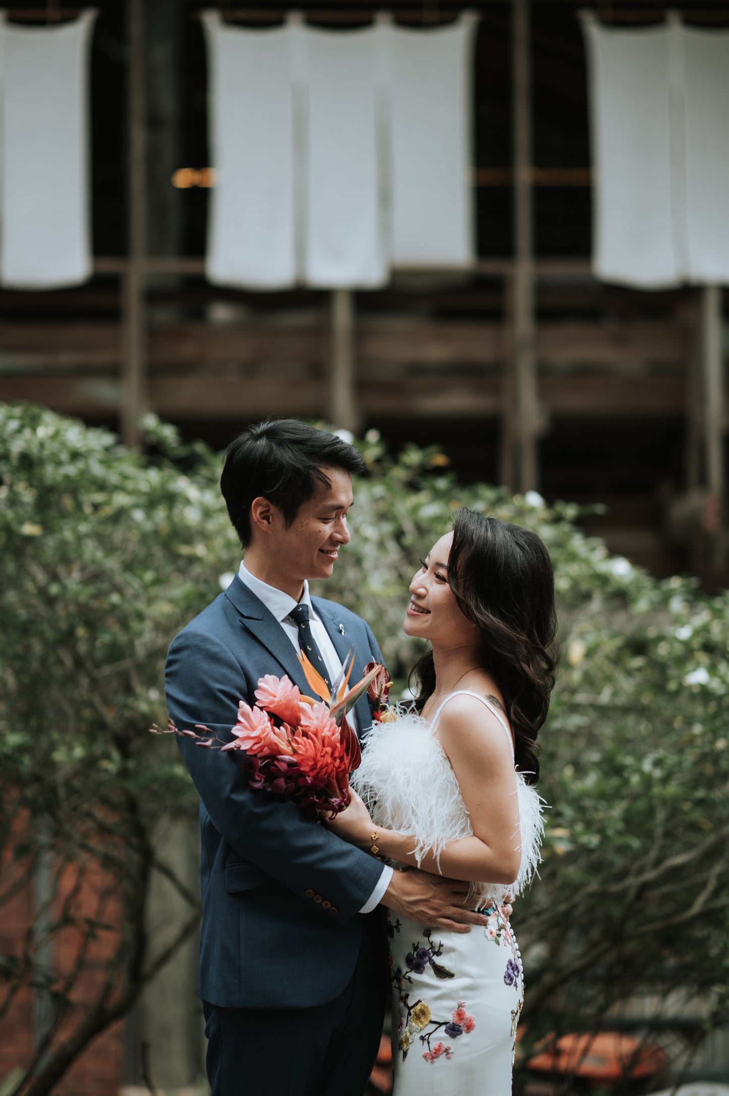 Magic in the transformation: Bride Pauline Two-Piece Wedding Dress