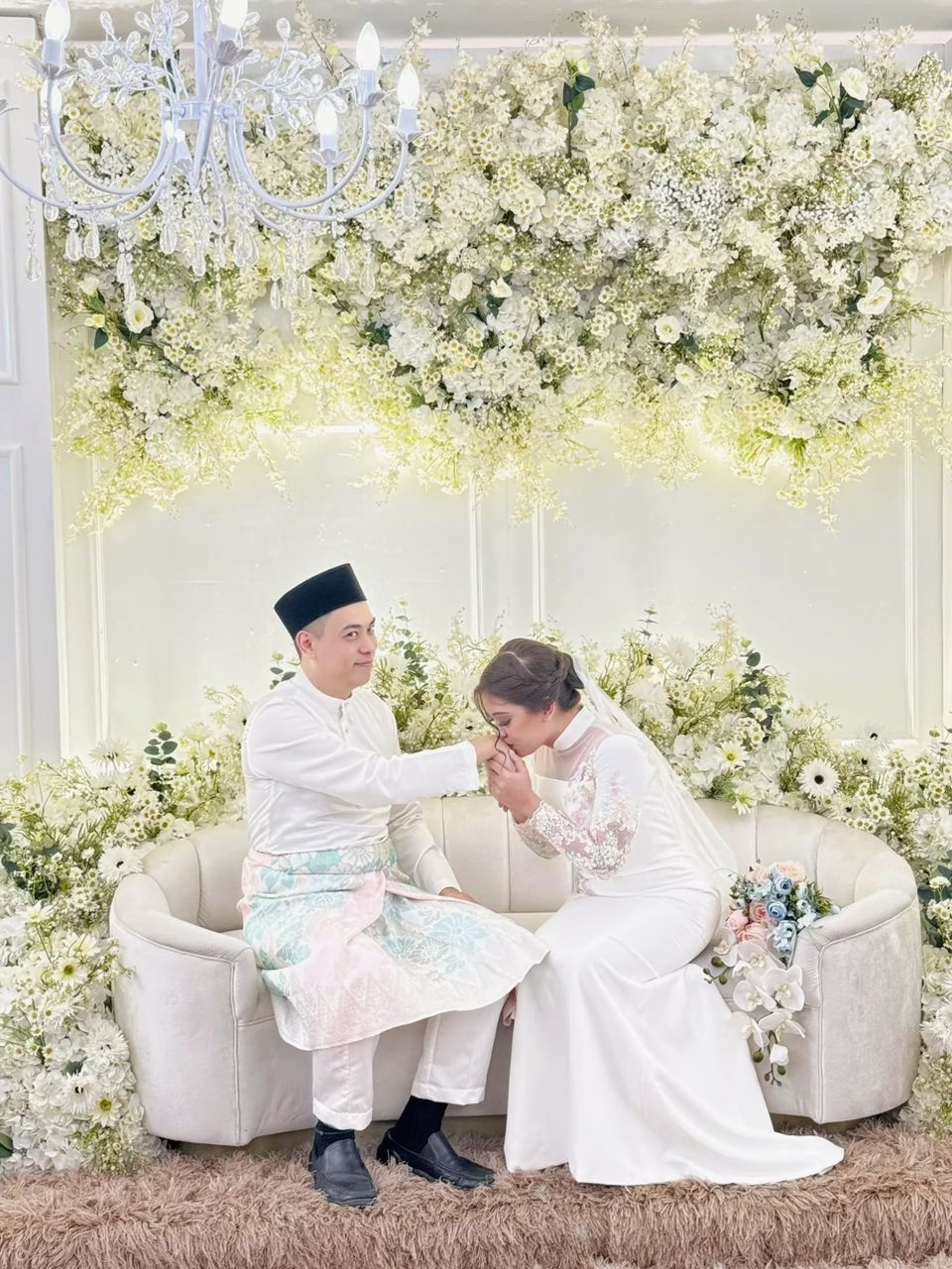 Bride Ainaa — Oriental-Inspired Gown with Cheongsam Collar