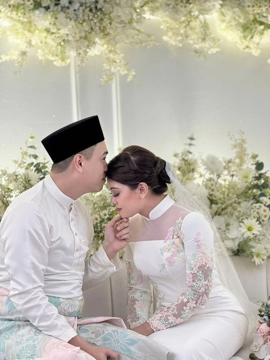 Bride Ainaa — Oriental-Inspired Gown with Cheongsam Collar
