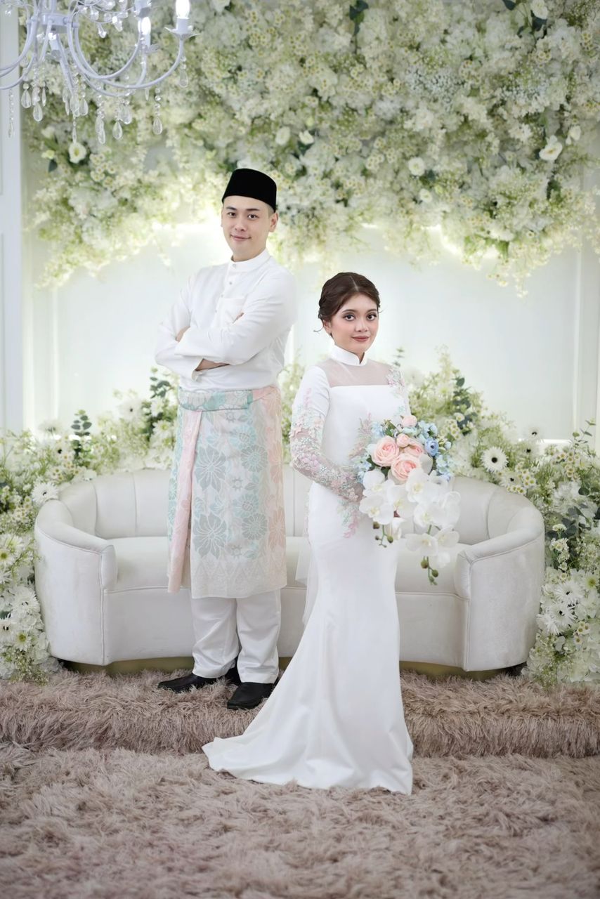Bride Ainaa — Oriental-Inspired Gown with Cheongsam Collar
