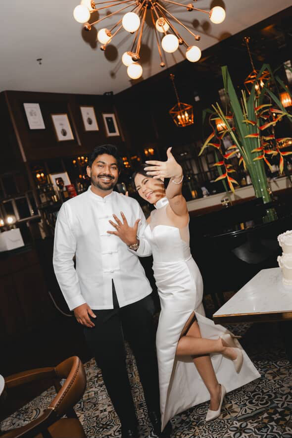 Bride Arene – Sleek Custom Cheongsam Design