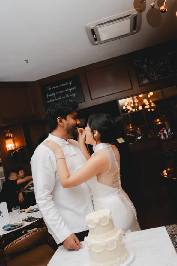 Bride Arene – Sleek Custom Cheongsam Design