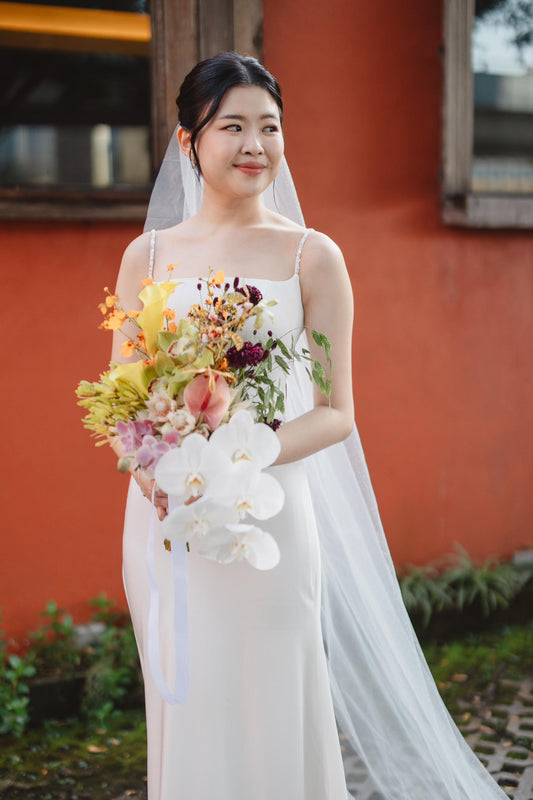 Modern Muse: Faye’s Minimalist Gown