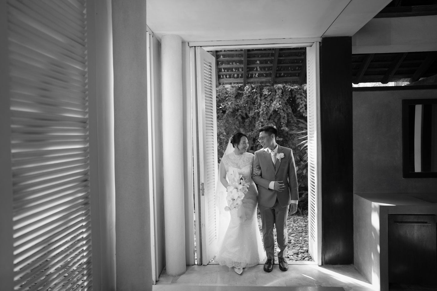 Bride Gwendolyn – Custom Beaded French Lace Gown with Veil