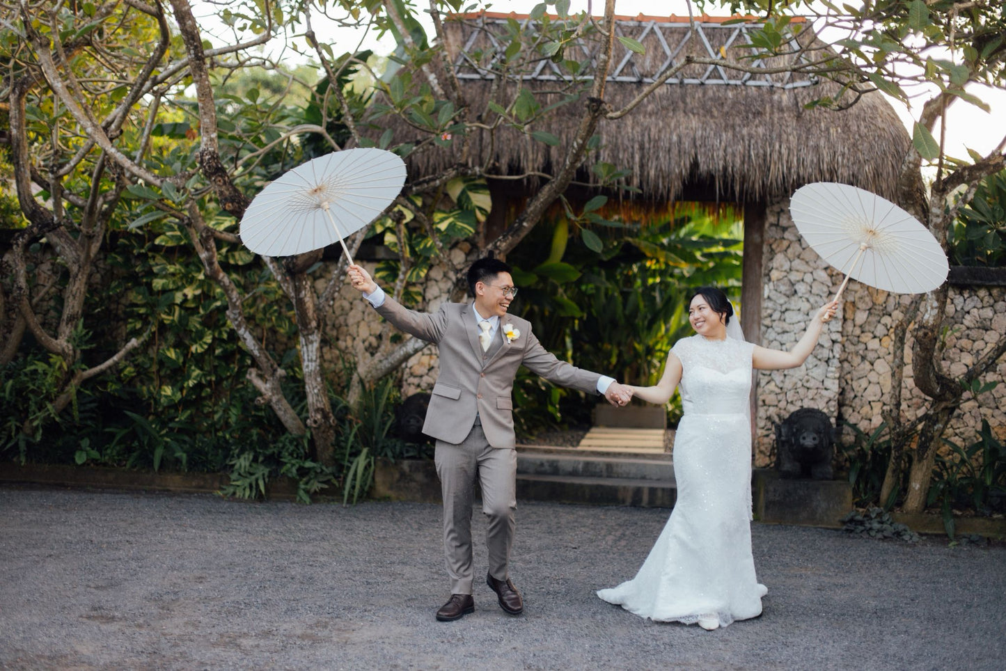 Bride Gwendolyn – Custom Beaded French Lace Gown with Veil