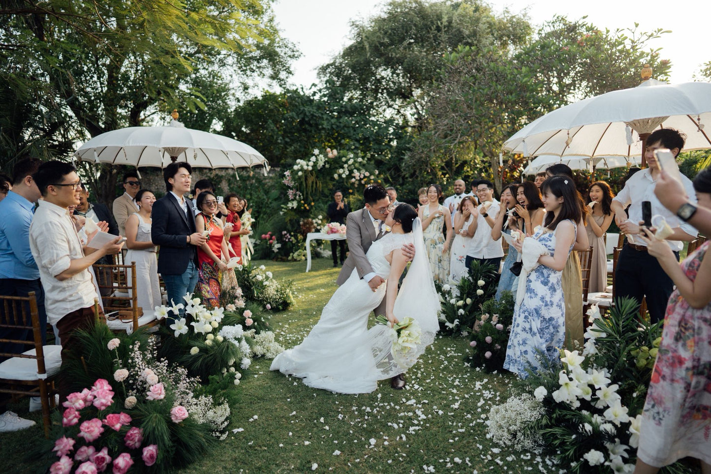 Bride Gwendolyn – Custom Beaded French Lace Gown with Veil