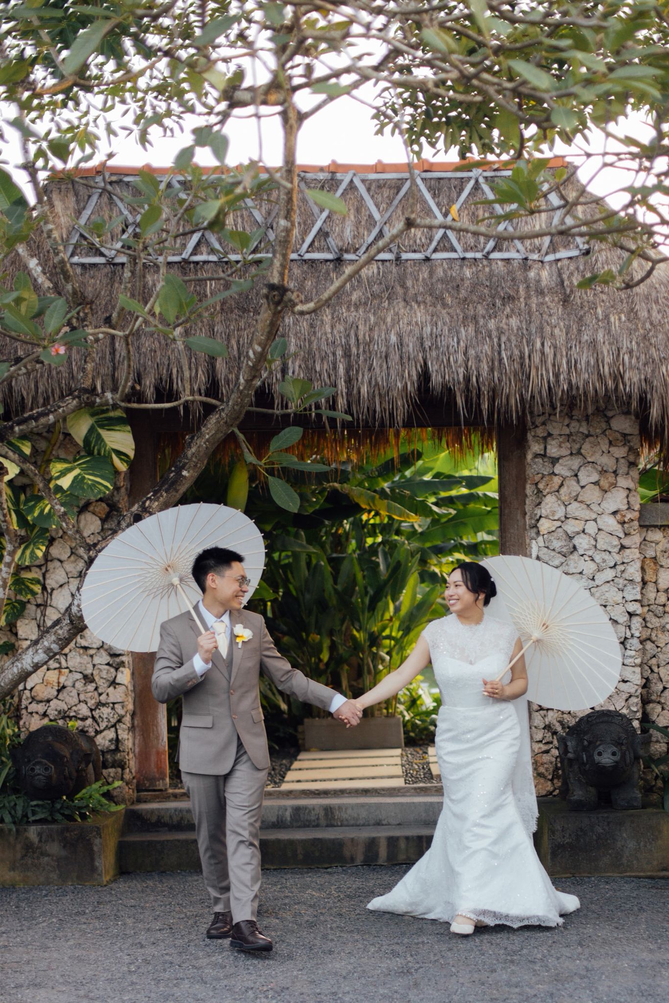 Bride Gwendolyn – Custom Beaded French Lace Gown with Veil
