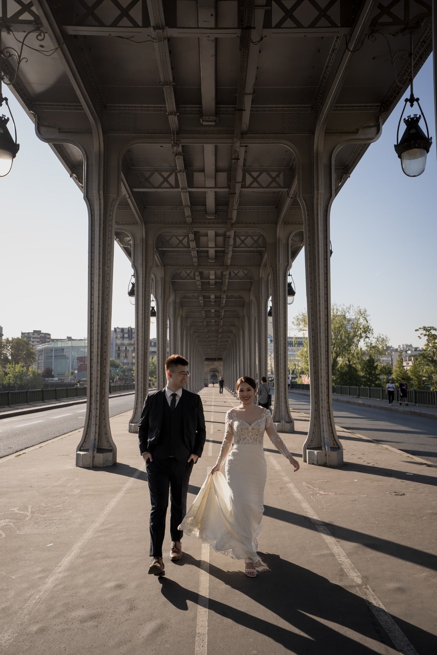 Jennifer's Parisian Elegance: A Unique Dress with Baroque Laces
