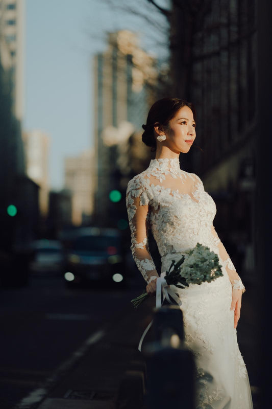 Sleek & Regal: Miho’s Custom Convertible Gown