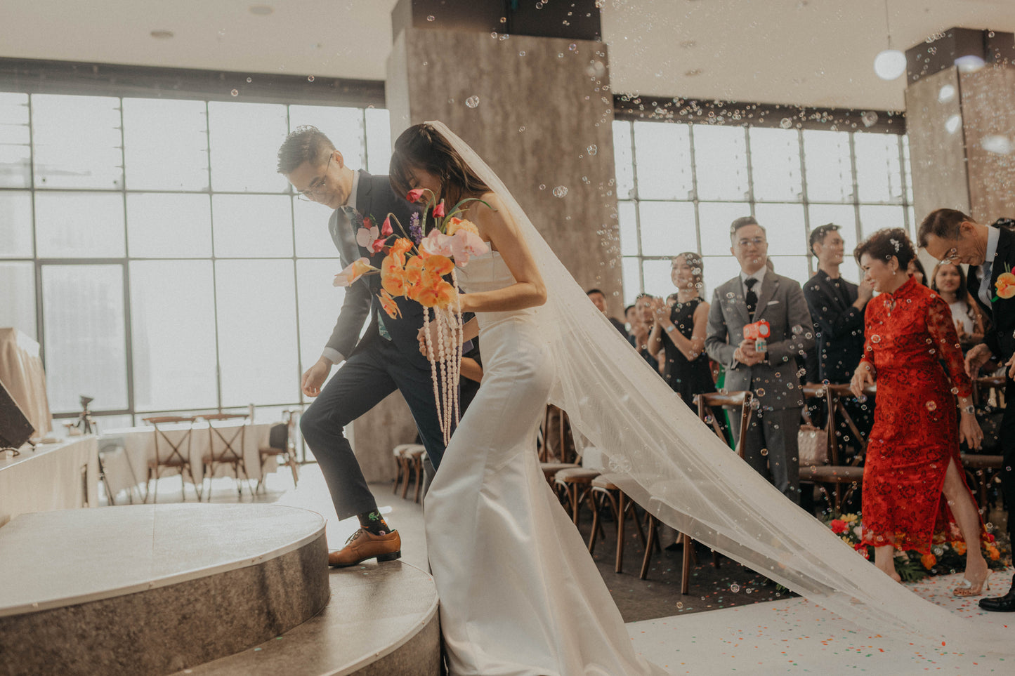 Bride Sophia in Timeless Satin Elegance