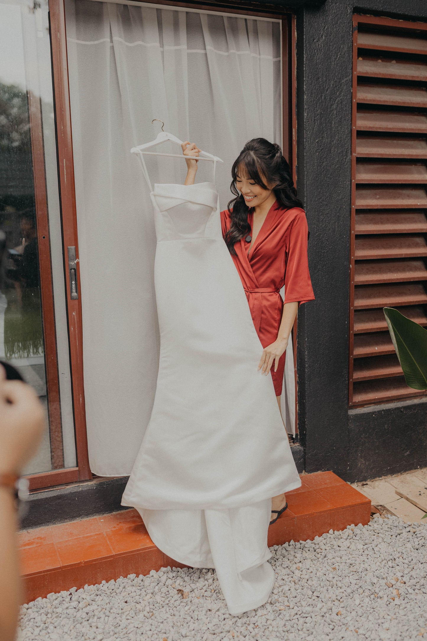 Bride Sophia in Timeless Satin Elegance