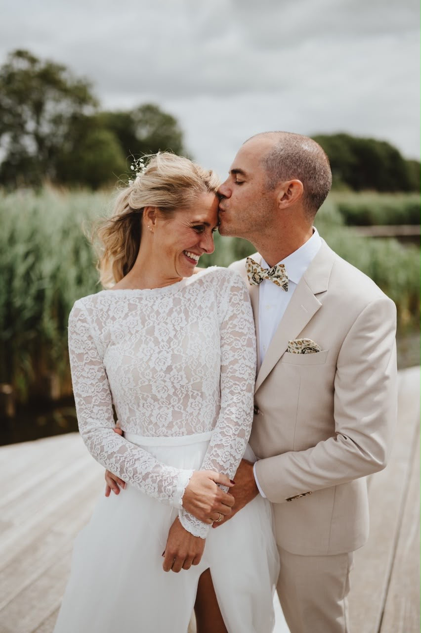 Bride Jelbrig - Custom Long Sleeves Lace Aline Wedding Dress