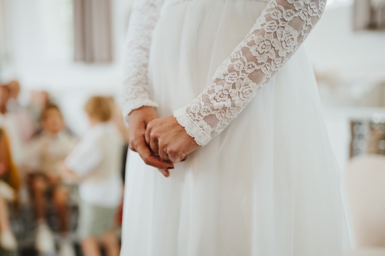 Bride Jelbrig - Custom Long Sleeves Lace Aline Wedding Dress