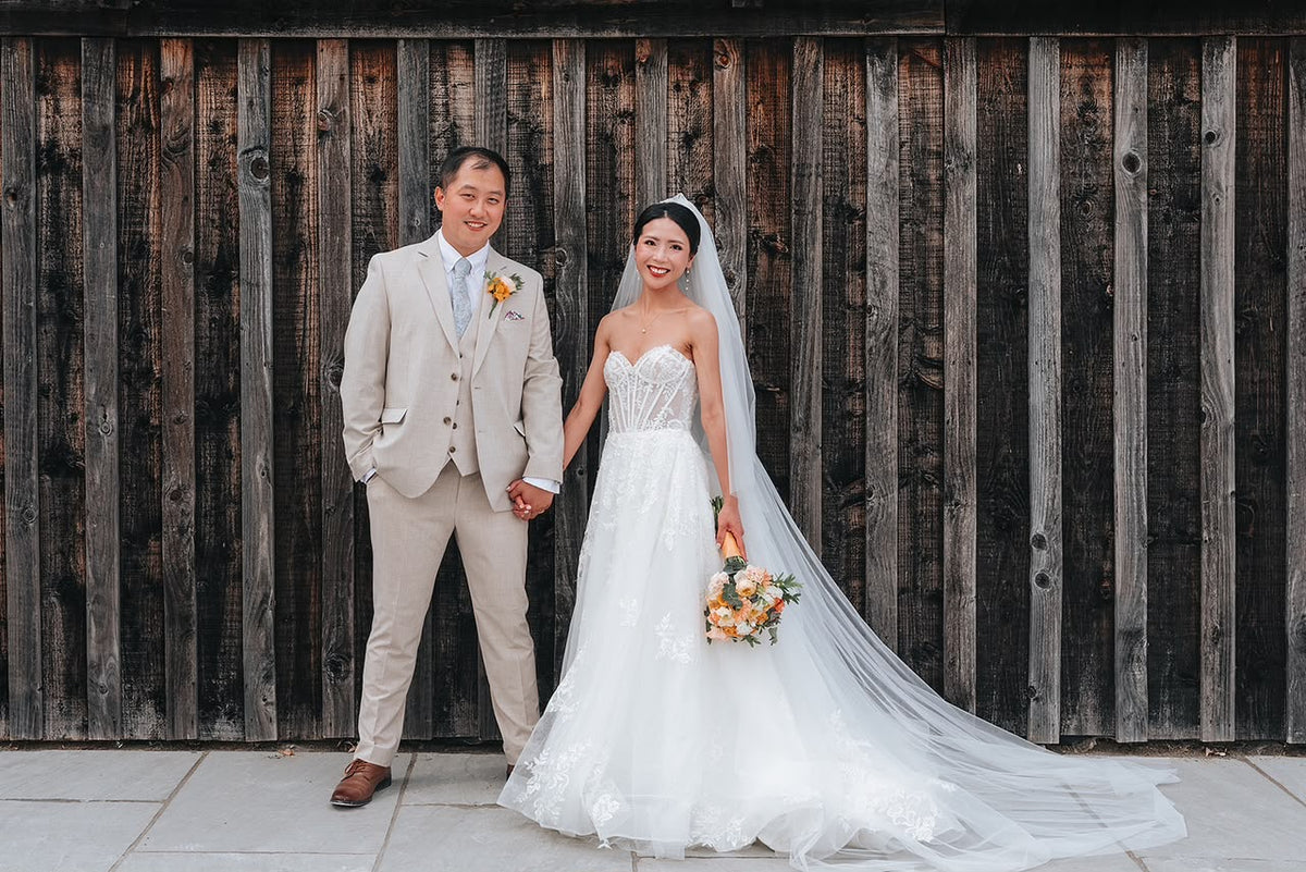 Bride Jeyinn - Strapless Fully Beaded Full Lace Aline Wedding Dress