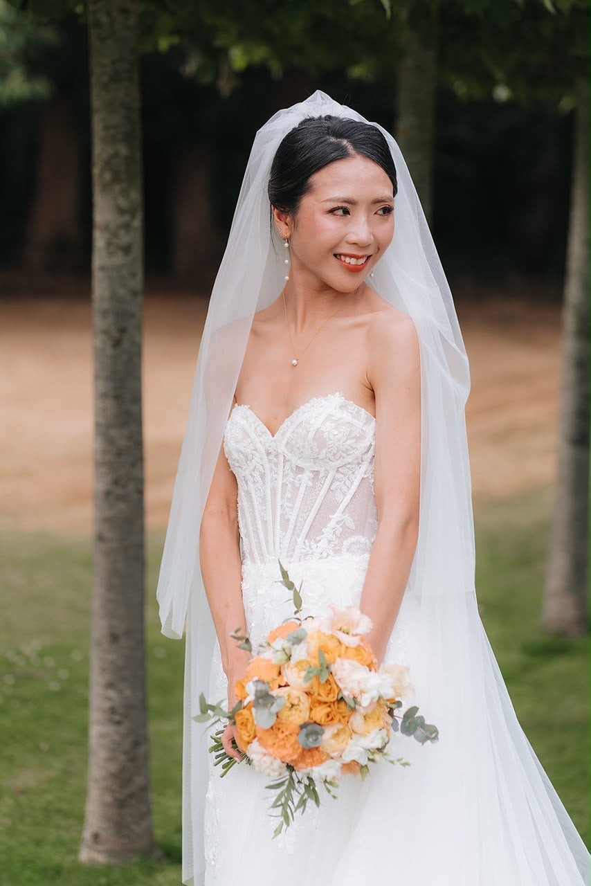 Bride Jeyinn - Strapless Fully Beaded Full Lace Aline Wedding Dress