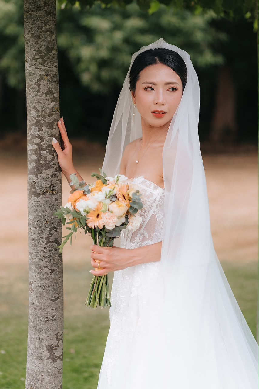 Bride Jeyinn - Strapless Fully Beaded Full Lace Aline Wedding Dress