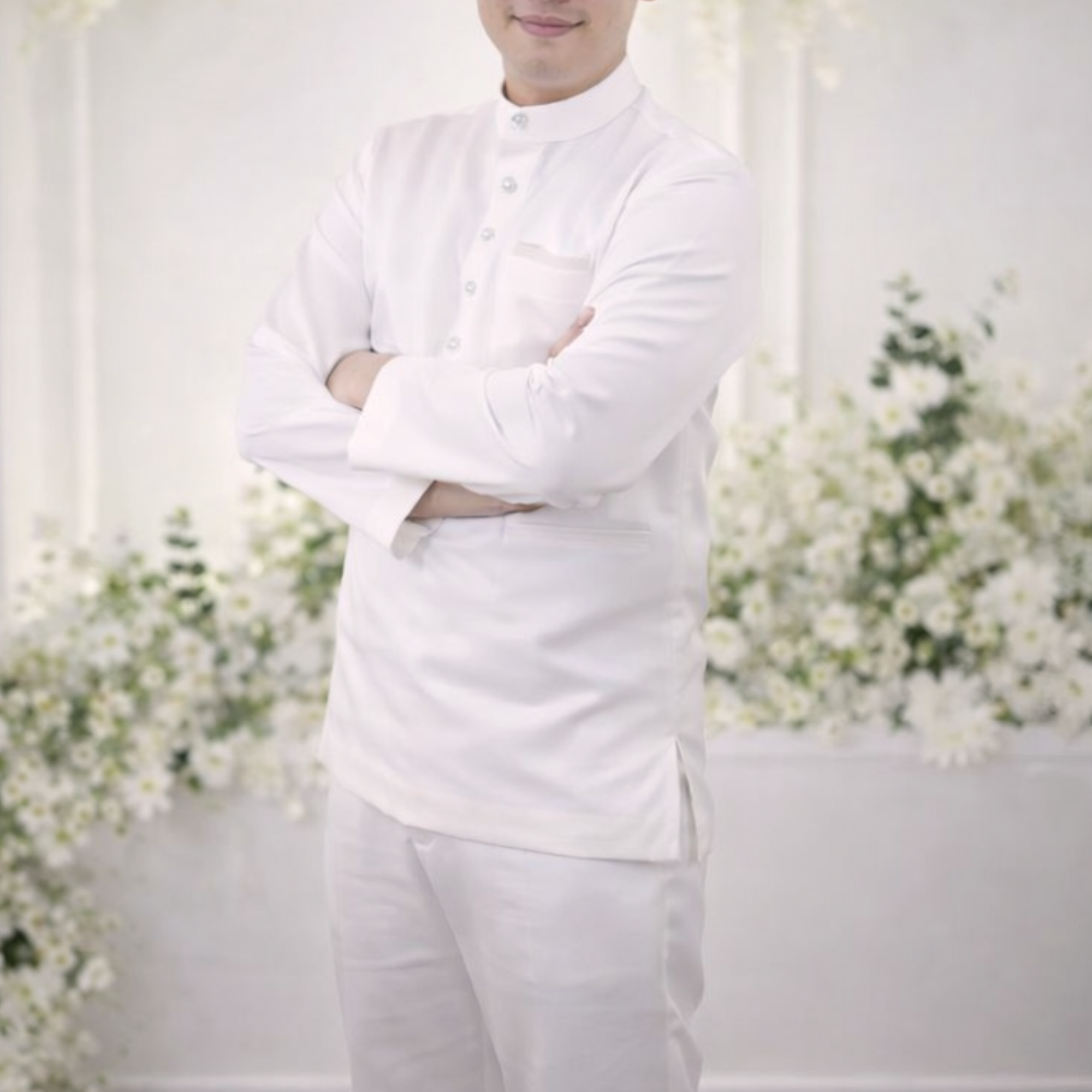 Custom baju melayu included in Dentelle Nikah Couture package Malaysia