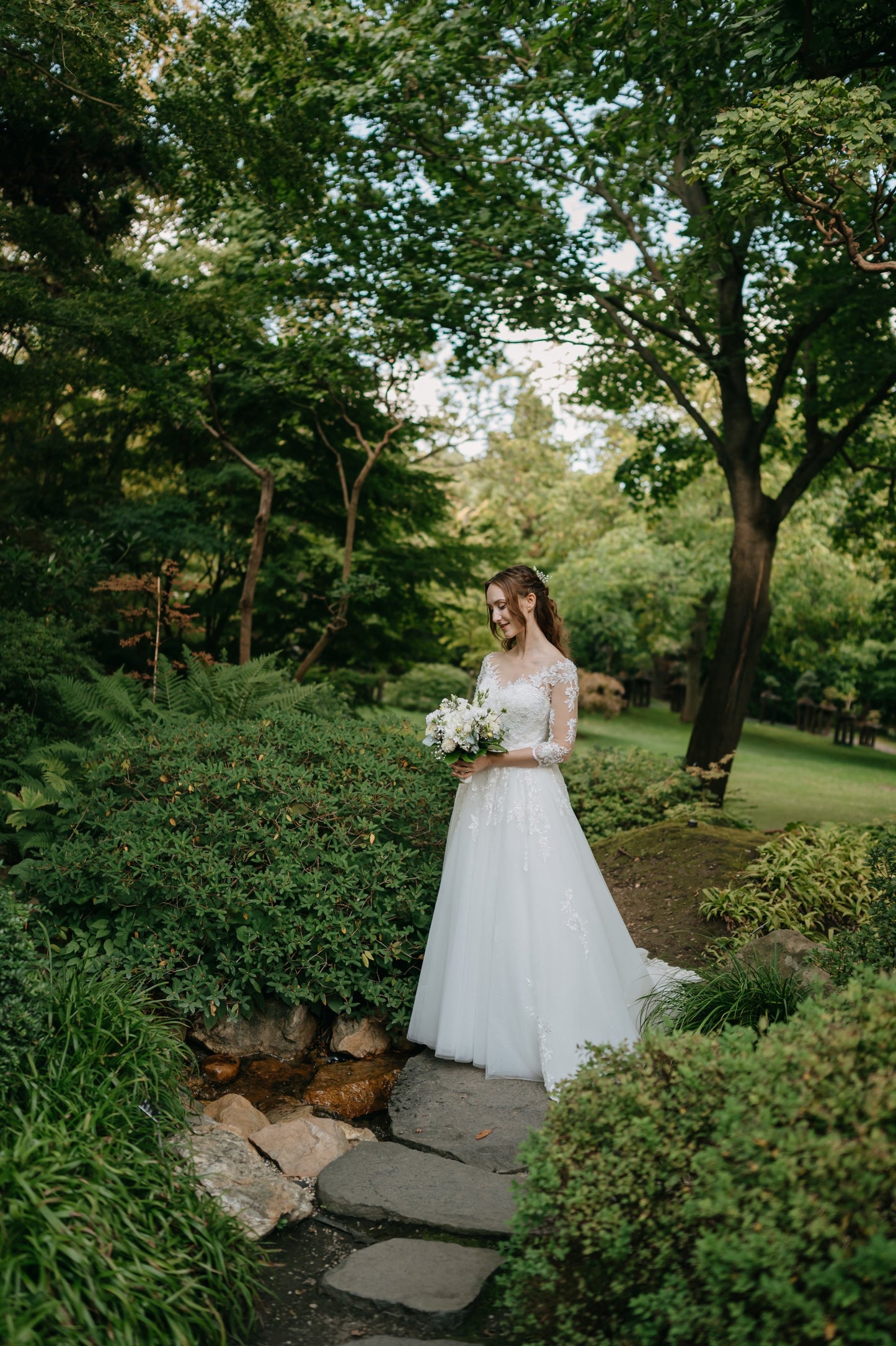 Barbora’s Classic Long-Sleeve Gown | Bride from Czech Republic