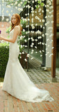 Bride Fay - Lace mermaid wedding dress with straps