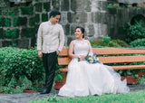 prewedding bridal gown