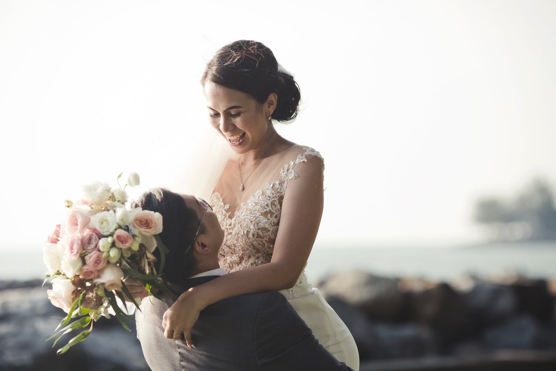 beach wedding dress Malaysia