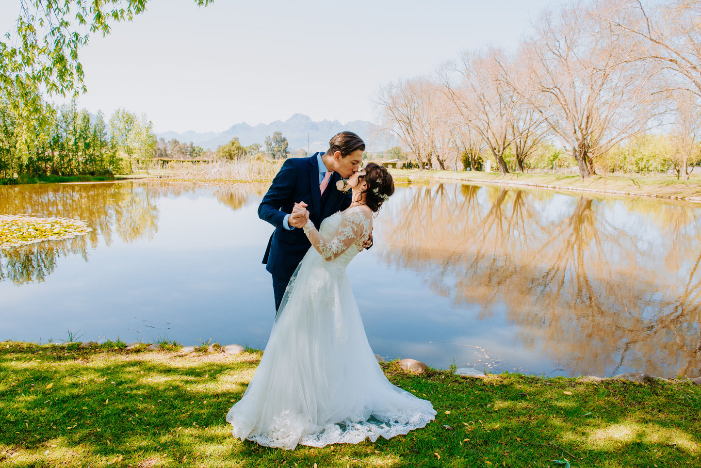 Bride Amanda - Sleeves Mermaid Wedding Dress with Aline Overskirt