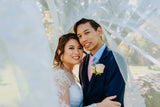 Bride Amanda - Sleeves Mermaid Wedding Dress with Aline Overskirt