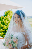 Bride Amanda - Sleeves Mermaid Wedding Dress with Aline Overskirt