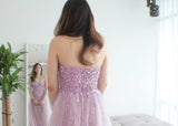 purple beadwork