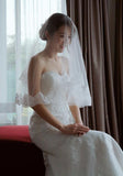 dentelle bridal wedding dress