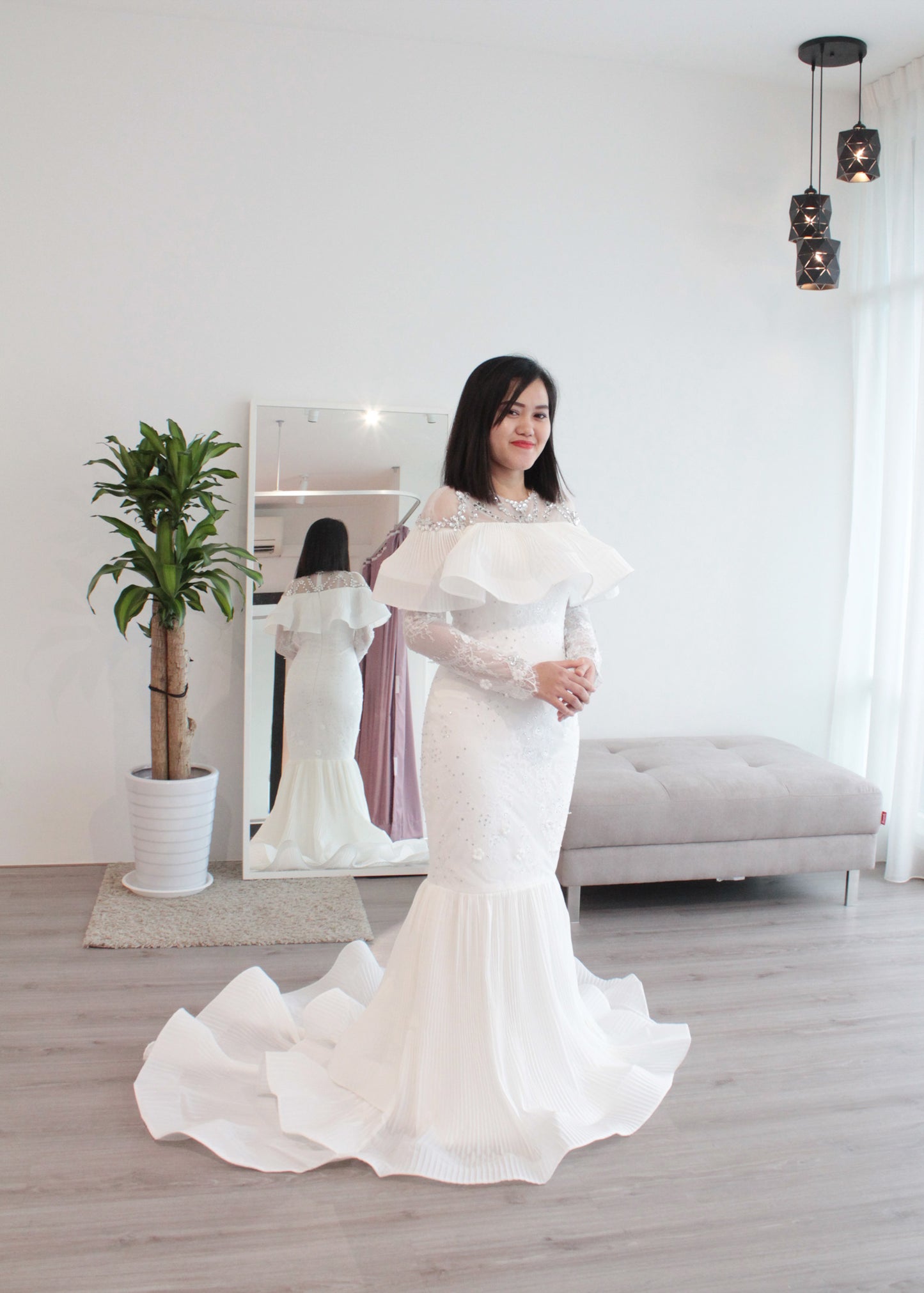 bespoke muslim wedding dress Malaysia