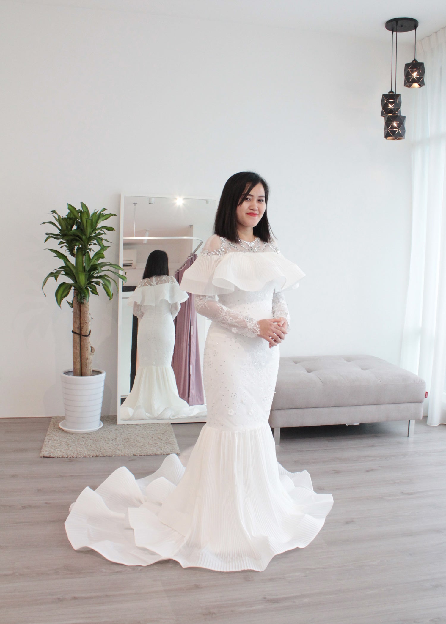 bespoke muslim wedding dress Malaysia