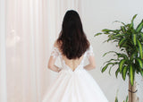 V back wedding dress