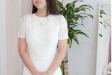 soft lace bridal gown