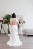 keyhole bridal gown