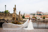 Bride Kelly - Sleeveless Lace Bodice Satin Aline Wedding Dress