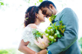 Bride Jasmine - Intricate Beadwork Off Shoulder Fit and Flare Wedding Dress
